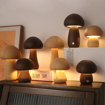 Sanna | Warme Houten Paddenstoelen Lamp