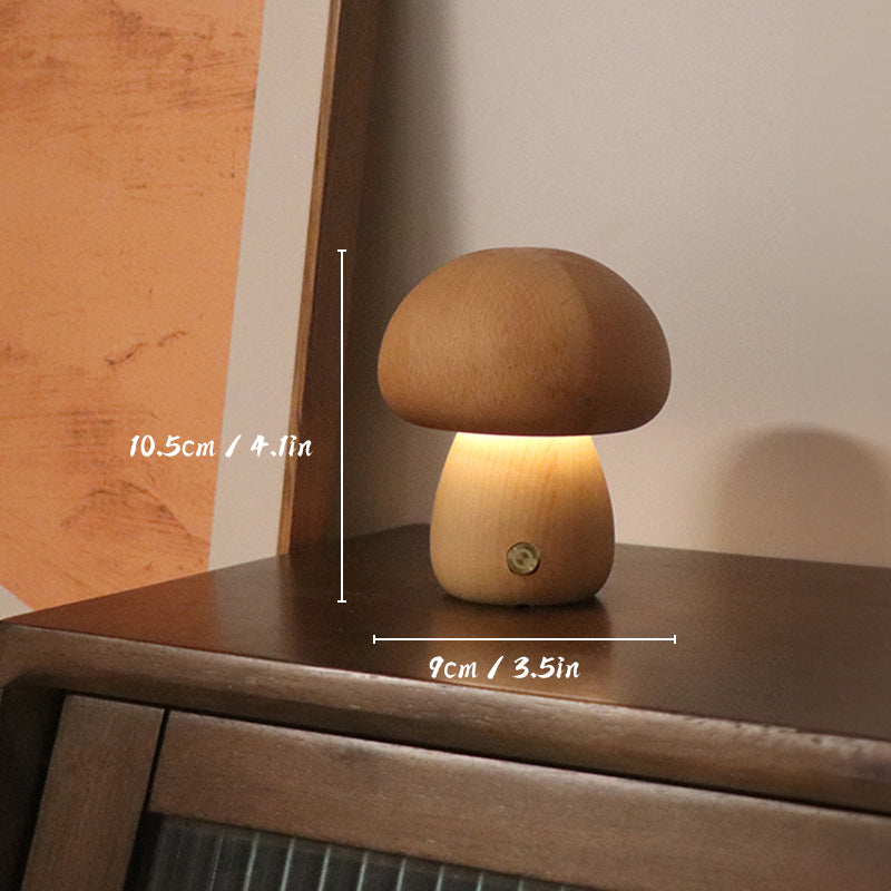 Sanna | Warme Houten Paddenstoelen Lamp