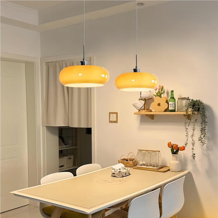 Hilda | Bauhaus Retro Glazen Hanglamp